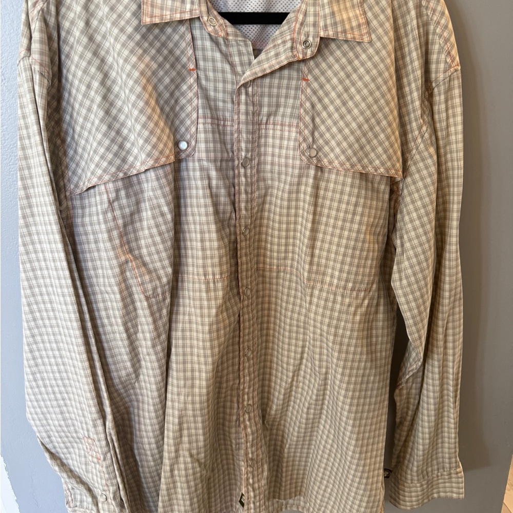 Men's Howler Brothers long sleeve snap xxl